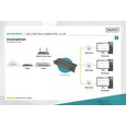 DIGITUS Patch panel CAT 6A, stíněný, 8portový 1U, 10 "montáž do stojanu, černá RAL 9005