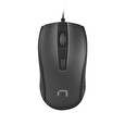 Natec optická myš HOOPOE 2/1600 DPI/Kancelářská/Optická/1 600 DPI/Drátová USB/Černá