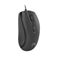 Natec optická myš HOOPOE 2/1600 DPI/Kancelářská/Optická/1 600 DPI/Drátová USB/Černá