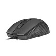 Natec optická myš HOOPOE 2/1600 DPI/Kancelářská/Optická/1 600 DPI/Drátová USB/Černá