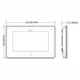 Dahua Bytový monitor IP/ touch 7" 1024x600/ Ethernet+WiFi/ PoE 802.3af/ paměť/ CZ menu/ černý