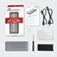 Axagon EEM2-XS, USB-C 3.2 Gen 2 - M.2 NVMe SSD kovový SHOCKPROOF box s dvěma chladiči