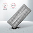 Axagon EEM2-XS, USB-C 3.2 Gen 2 - M.2 NVMe SSD kovový SHOCKPROOF box s dvěma chladiči