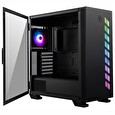MSI skříň MAG VAMPIRIC 300R/ bez zdroje/ levé temp. sklo/ 1x 120mm ARGB fan/1x USB3.1 Type-C/2x USB3.0/ černá