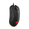 Genesis herní optická myš KRYPTON 200/RGB/6400 DPI/Herní/Optická/6 000 DPI/Drátová USB/Černá