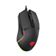 Genesis herní optická myš KRYPTON 220/RGB/6400 DPI/Herní/Optická/6 000 DPI/Drátová USB/Černá
