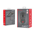Genesis herní optická myš KRYPTON 220/RGB/6400 DPI/Herní/Optická/6 000 DPI/Drátová USB/Černá