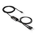 Club3D nabíjecí kabel USB Type-C, Y charging cable to 2x USB Type-C max. 100W, 1.83m/6ft M/M