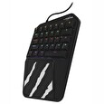 Hama uRage gamingová mobilní klávesnice Exodus 410 One Handed/ drátová/ podsvícená/ USB/ černá