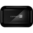 CONNECT IT sluchátka do uší s mikrofonem True Wireless SonicBass, černá