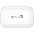 CONNECT IT sluchátka do uší s mikrofonem True Wireless SonicBass, bílá