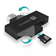 CONNECT IT USB čtečka eObčanek a čipových karet, černá