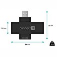 CONNECT IT USB čtečka eObčanek a čipových karet, černá