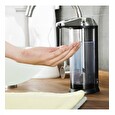 Dávkovač Compactor mýdla na zeď, bateriový, bezdotykový černý plast / chrom, 510 ml