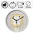 Hodiny Hama Lucky Lion, dětské nástěnné, průměr 25 cm, tichý chod