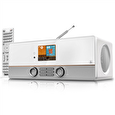 Rádio Hama DIR3115MS digitální a internetové, FM/DAB/DAB+/Multiroom, ovládání aplikací, bílé