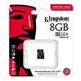 Kingston 8GB microSDHC Industrial C10 A1 pSLC Card Single Pack w/o Adapter
