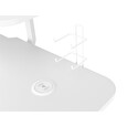 Genesis herní stůl Holm 320, RGB podsvícení, bílý, 120x60cm, 3xUSB 3.0, bezdrátová nabíječka