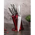 Sada nožů Berlingerhaus ve stojanu nerez Burgundy Metallic Line 6 ks Kikoza Collection BH-2273