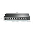 Switch TP-LINK TL-SG1210MPE Easy Smart, 8x GLAN/PoE+, 1x GLAN, 1x SFP, 123W