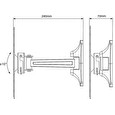 LCD rameno Vogel´s M41030, 19-37", 2 klouby