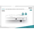 DIGITUS elektrický výškově nastavitelný stůl s USB nabíječkou a zásuvkou 120x60 cm