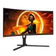 AOC MT VA LCD WLED 34" CU34G3S/BK - VA panel, 165Hz, 3440x1440, 2xHDMI, 2xDP, USB 3.2, repro, nast vyska, zakriven
