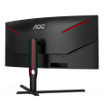 AOC MT VA LCD WLED 34" CU34G3S/BK - VA panel, 165Hz, 3440x1440, 2xHDMI, 2xDP, USB 3.2, repro, nast vyska, zakriven