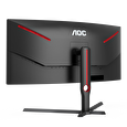 AOC MT VA LCD WLED 34" CU34G3S/BK - VA panel, 165Hz, 3440x1440, 2xHDMI, 2xDP, USB 3.2, repro, nast vyska, zakriven