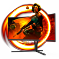 AOC MT VA LCD WLED 34" CU34G3S/BK - VA panel, 165Hz, 3440x1440, 2xHDMI, 2xDP, USB 3.2, repro, nast vyska, zakriven