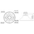 Dahua PFA109 Adaptér pro uchycení dome kamer, hliník, bílá barva