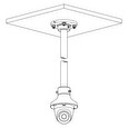 Dahua PFA109 Adaptér pro uchycení dome kamer, hliník, bílá barva