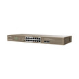 Tenda TEG1118P-16-250W PoE AT Gigabit switch 16x 1Gb/s PoE 802.3af/at + 2x SFP 1Gb/s, PoE+ 230W,Rack