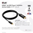 Club3D aktivní kabel HDMI na USB-C, 4K60Hz, 1.8m, M/M