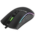 Myš Marvo M513, optická, drátová, herní, podsvícená, 6400DPI, černá