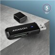 Axagon CRE-S2N, USB-A 3.2 Gen 1 - SUPERSPEED čtečka karet, 2-slot & lun SD/microSD, podpora UHS-I