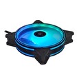 CHIEFTEC RGB větrák NF-3012-RGB, 120x120x25 mm, with 3 pin/ 4pin connector