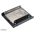Akasa montážní kit pro 2,5" HDD do 3,5" pozice, 2x 2,5" HDD/SSD, 2ks v balení, černá
