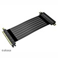 Akasa kabel RISER BLACK X2 Mark IV,remium PCIe 4.0 x16 Riser Cable, 20cm