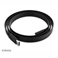 Akasa kabel USB-C na USB-C, 20G, 46W PD, 4K@60Hz, 1m