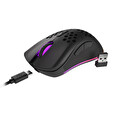 Genesis herní optická myš ZIRCON 550/RGB/8000 DPI/Herní/Optická/Drátová+bezdrátová/Černá