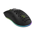 Genesis herní optická myš ZIRCON 550/RGB/8000 DPI/Herní/Optická/Drátová+bezdrátová/Černá