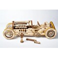 Hračka Ugears 3D dřevěné mechanické puzzle U9 Auto (Grand Prix)