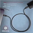 Axagon BUCM32-CM20AB, SPEED+ kabel USB-C <-> USB-C, 2m, USB 20Gbps, PD 100W 5A, 4K HD, ALU, oplet, černý