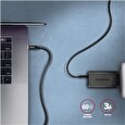Axagon BUCM3-CM10AB, SPEED kabel USB-C <-> USB-C, 1m, USB 3.2 Gen 1, PD 60W 3A, ALU, oplet, černý