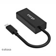 Akasa redukce USB-C na RJ45 (Ethernet), 2.5Gbps, 15cm