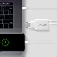 AXAGON ACU-PQ22W, PD & QC nabíječka do sítě 22W, 2x port (USB-A + USB-C), PD3.0/QC3.0/AFC/FCP/Apple, bílá