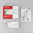 AXAGON ACU-PQ22W, PD & QC nabíječka do sítě 22W, 2x port (USB-A + USB-C), PD3.0/QC3.0/AFC/FCP/Apple, bílá