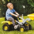 Hračka Dolu Velký šlapací traktor s rypadlem, žlutý