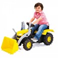 Hračka Dolu Velký šlapací traktor s rypadlem, žlutý